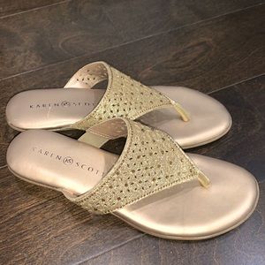 Golden Karen Scott sandals